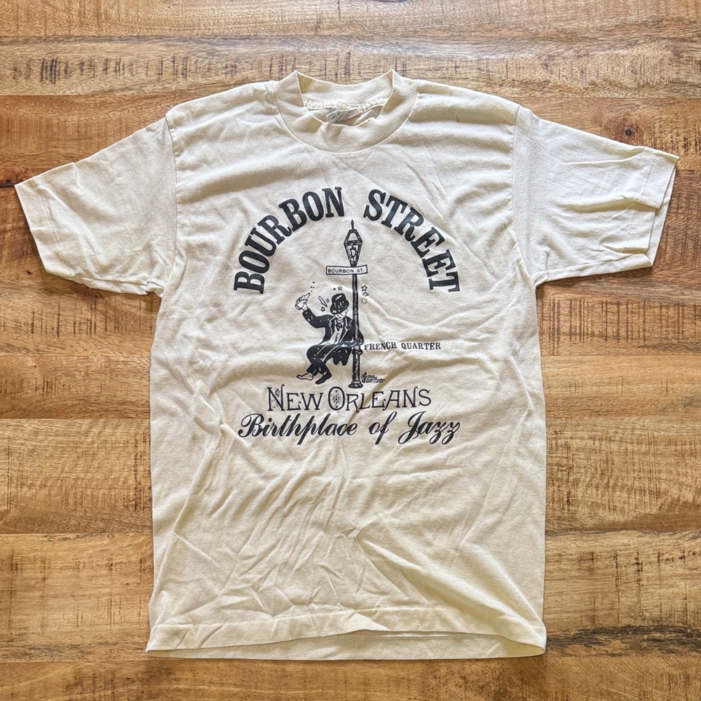 Vintage single stitch bourbon street New Orleans 1980s tshirt small
